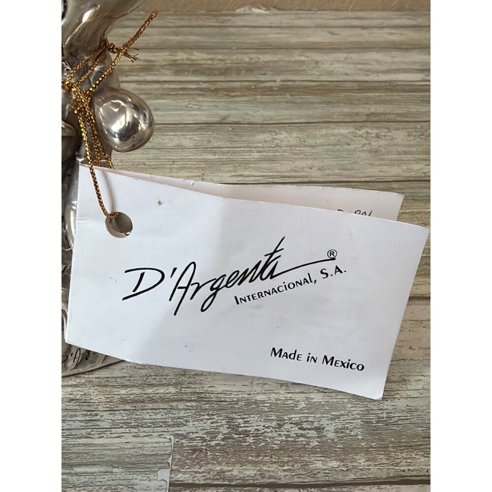 D'Argenta Mexico Disney Silver Tone Tigger Winnie the Pooh Figurine w/Tag 1980s - Picture 11 of 13